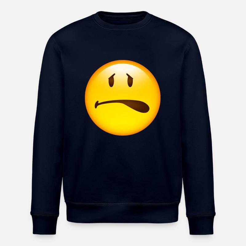 Smiley Scared - Sweat bio ROLLER Stanley/Stella Unisexe - marine