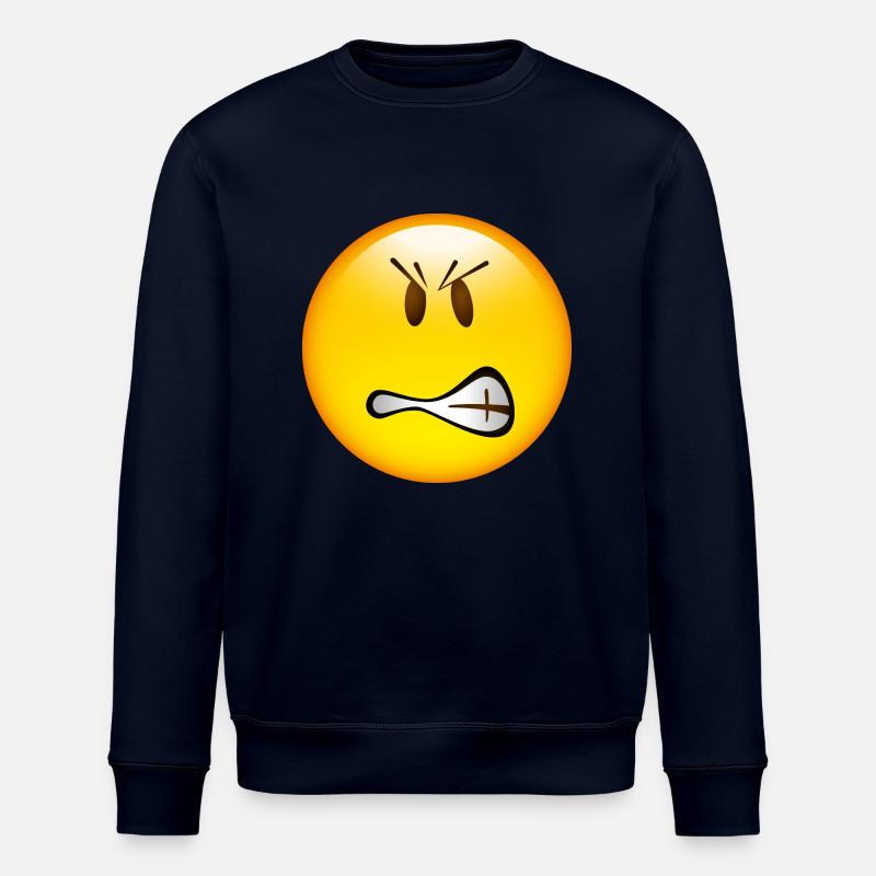 Smiley Glossy Angry - Sweat bio ROLLER Stanley/Stella Unisexe - marine