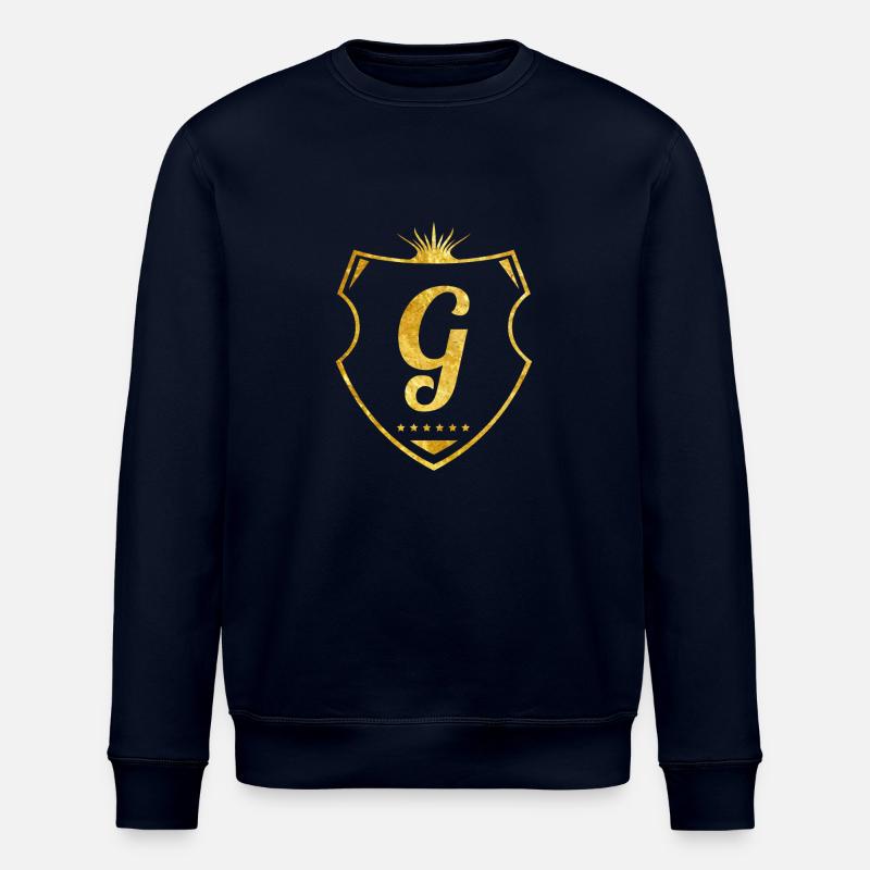 G buchstabe gold - Stanley/Stella Unisex Bio-Sweatshirt ROLLER - Navy