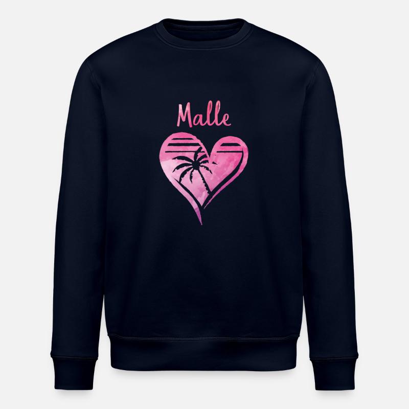 malle heart - Stanley/Stella Unisex Bio-Sweatshirt ROLLER - Navy