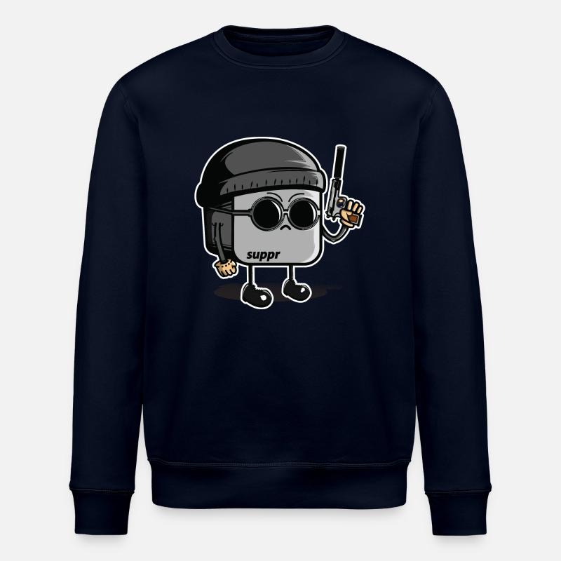 Léon touchpad - Sweat bio ROLLER Stanley/Stella Unisexe - marine