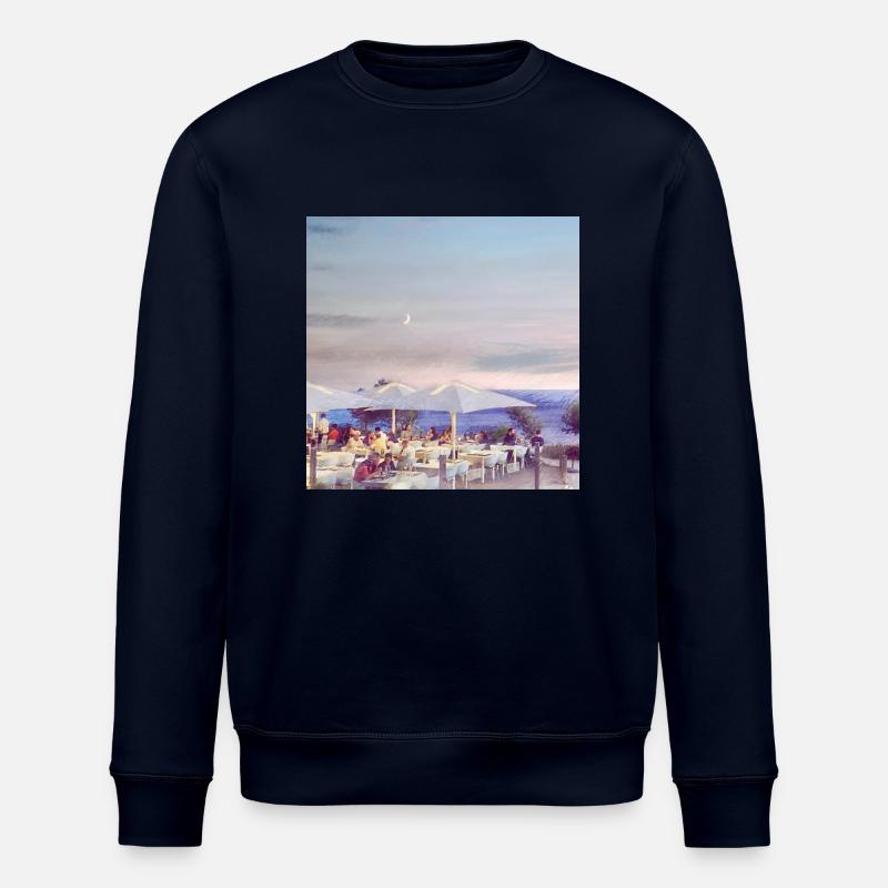 Bar de plage en Toscane - Sweat bio ROLLER Stanley/Stella Unisexe - marine