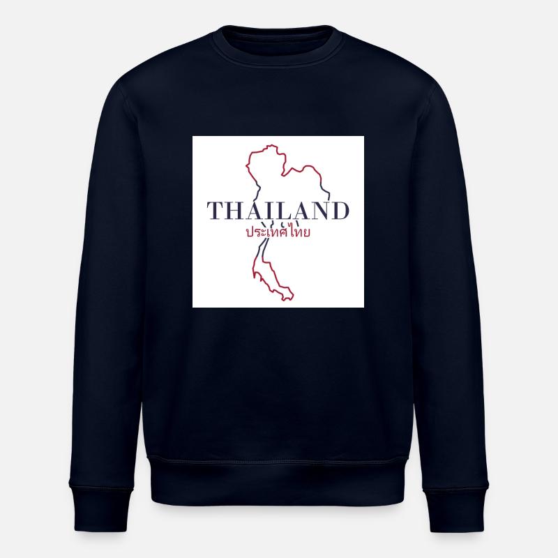 Carte de la Thaïlande - Sweat bio ROLLER Stanley/Stella Unisexe - marine