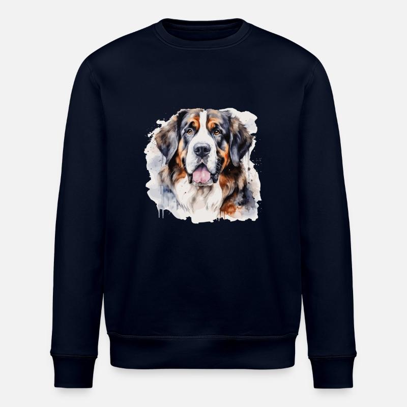 Bernhardinerhund, Schweiz - Stanley/Stella Unisex Bio-Sweatshirt ROLLER - Navy