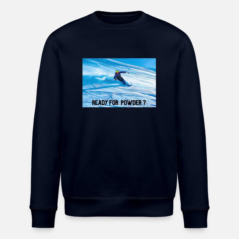 READY FOR POWDER - Stanley/Stella Unisex Bio-Sweatshirt ROLLER - Navy