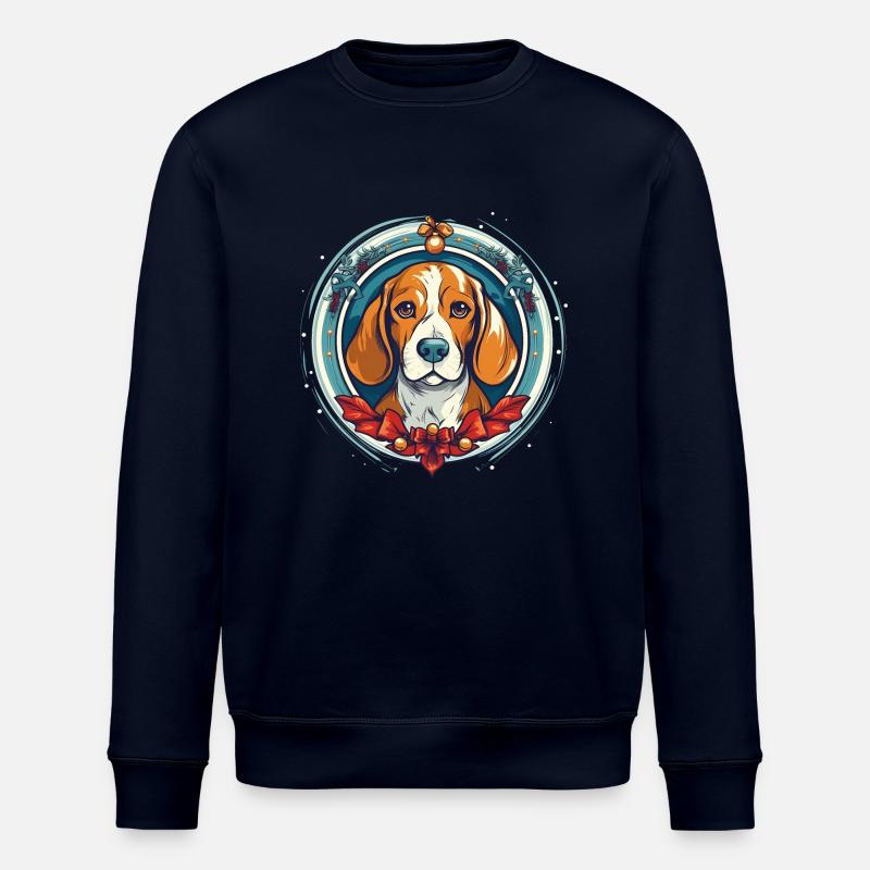 Beagle Chien Xma, Chiens d’amour - Sweat bio ROLLER Stanley/Stella Unisexe - marine