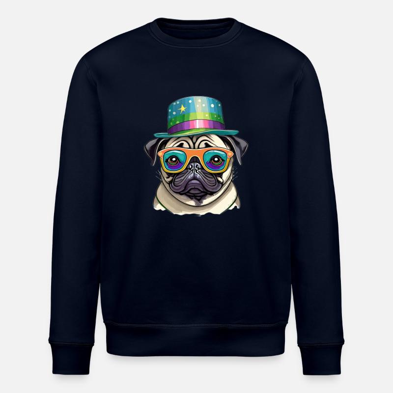 der Verrückte Mops - Stanley/Stella Unisex Bio-Sweatshirt ROLLER - Navy