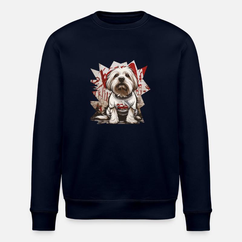 Malteser Hund - Stanley/Stella Unisex Bio-Sweatshirt ROLLER - Navy