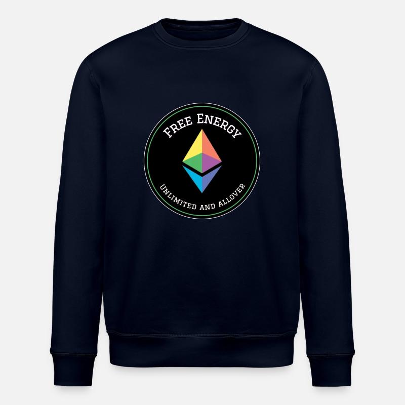 Äther Freie Energie Logo - Stanley/Stella Unisex Bio-Sweatshirt ROLLER - Navy