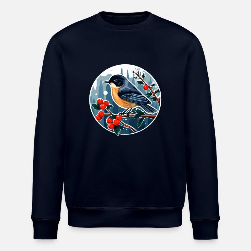 Schwarzkehlchen - Stanley/Stella Unisex Bio-Sweatshirt ROLLER - Navy