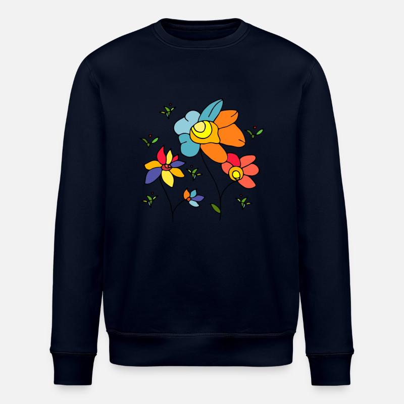 Fleur - Sweat bio ROLLER Stanley/Stella Unisexe - marine