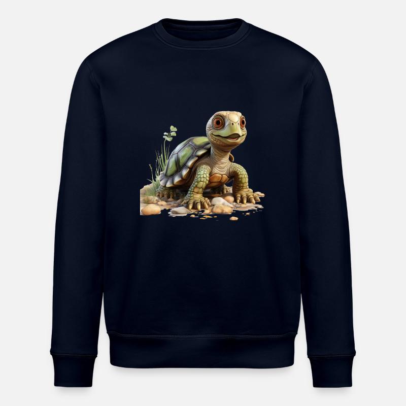 Drôle de petite tortue - Sweat bio ROLLER Stanley/Stella Unisexe - marine