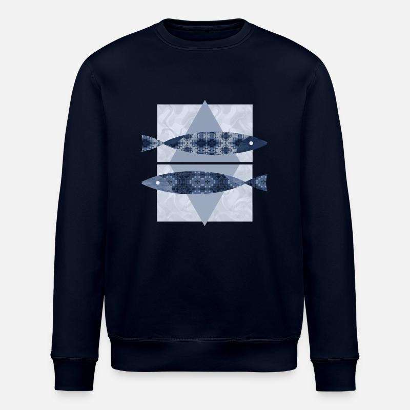 Poissons - Sweat bio ROLLER Stanley/Stella Unisexe - marine
