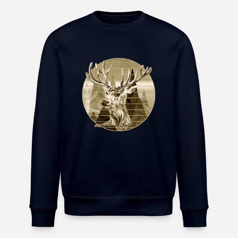 Deer - Stanley/Stella ROLLER Unisex Organic Sweatshirt - navy