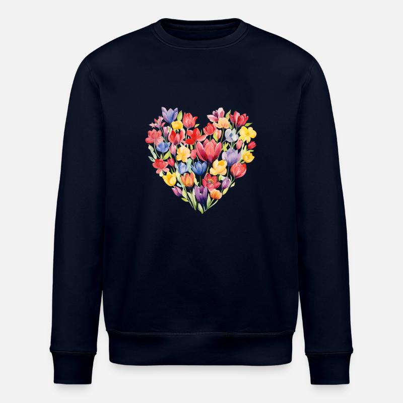 Cœur de tulipe - Sweat bio ROLLER Stanley/Stella Unisexe - marine