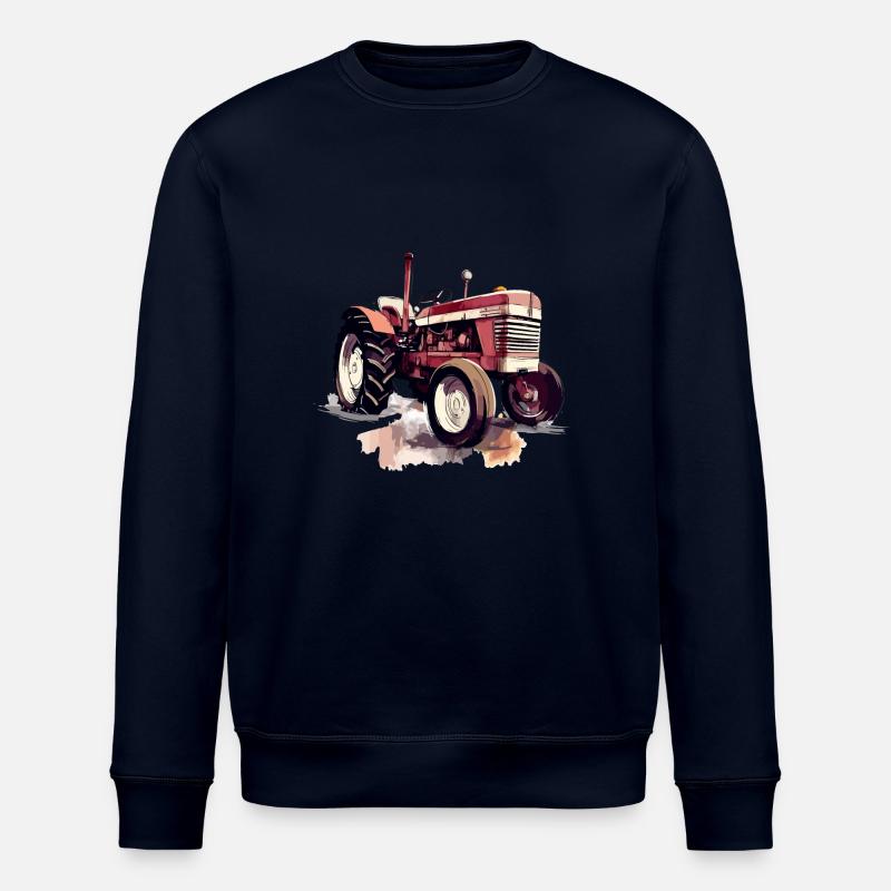 Roter Oldtimer-Traktor - Stanley/Stella Unisex Bio-Sweatshirt ROLLER - Navy