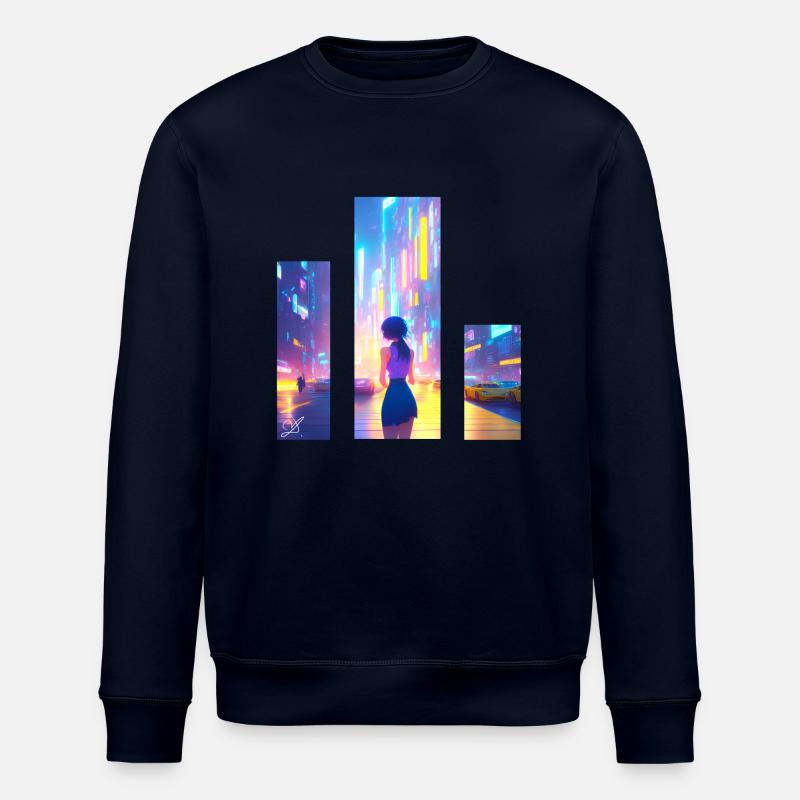 Mädchen in der Stadt - Stanley/Stella Unisex Bio-Sweatshirt ROLLER - Navy