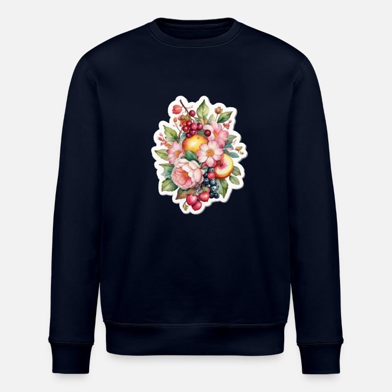 Blumen und Obst - Stanley/Stella Unisex Bio-Sweatshirt ROLLER - Navy