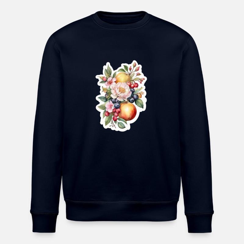 Fleurs et fruits - Sweat bio ROLLER Stanley/Stella Unisexe - marine