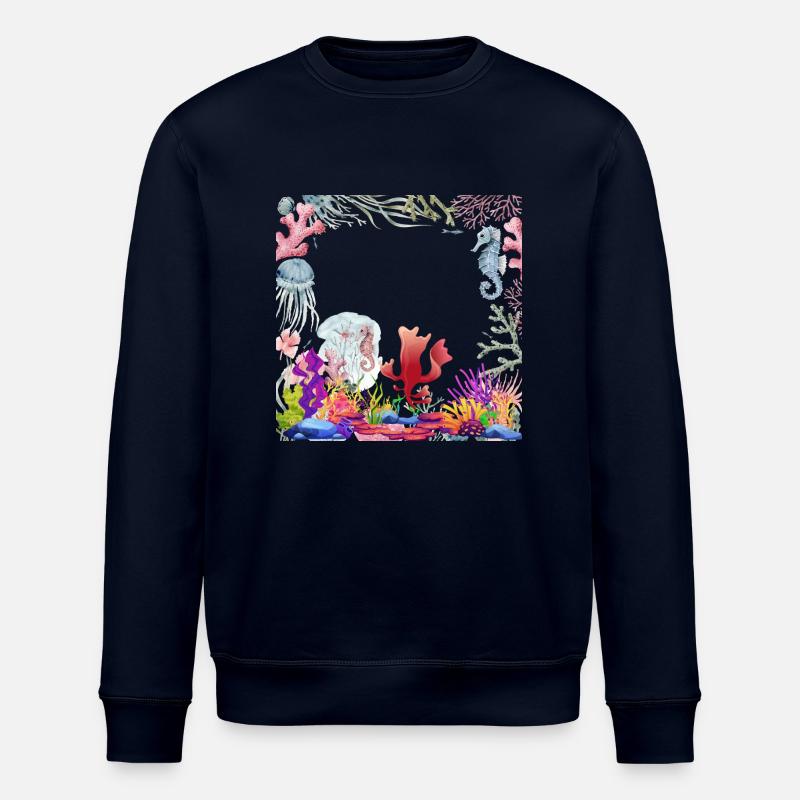 Hippocampe - Sweat bio ROLLER Stanley/Stella Unisexe - marine