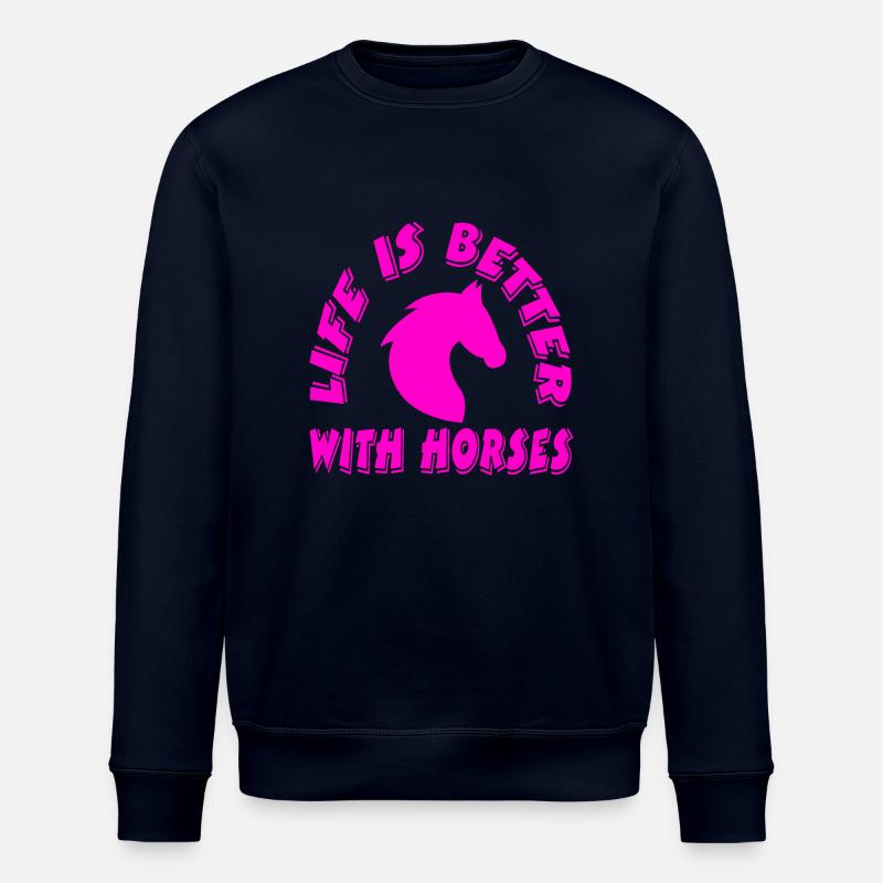 Chevaux - Sweat bio ROLLER Stanley/Stella Unisexe - marine