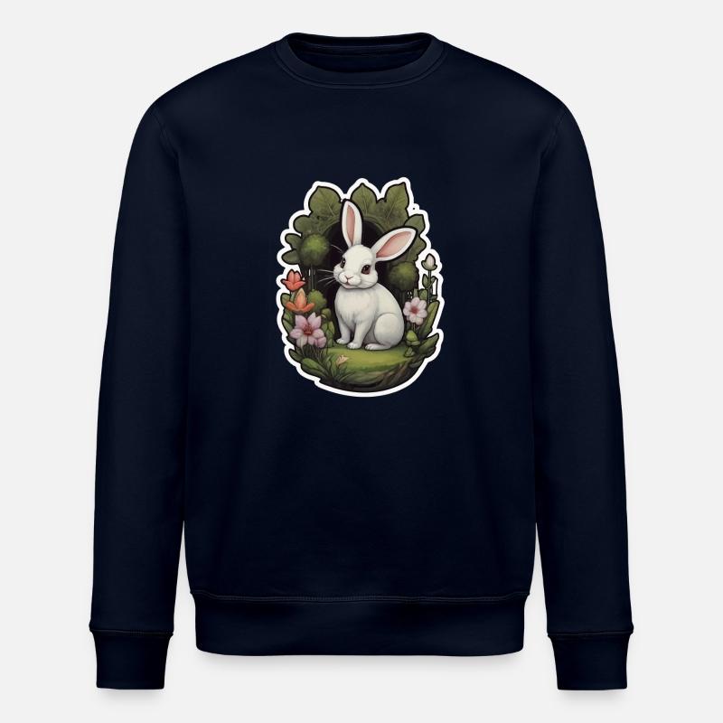 Hase Ostern Süß - Stanley/Stella Unisex Bio-Sweatshirt ROLLER - Navy