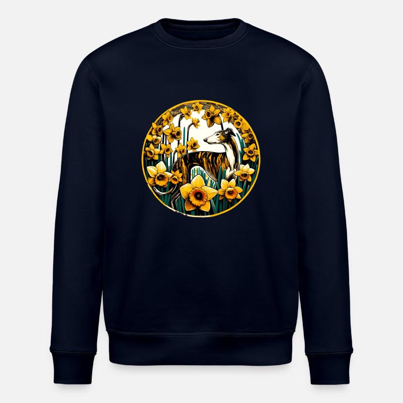 Daffodils Sighthound - Stanley/Stella ROLLER Unisex Organic Sweatshirt - navy