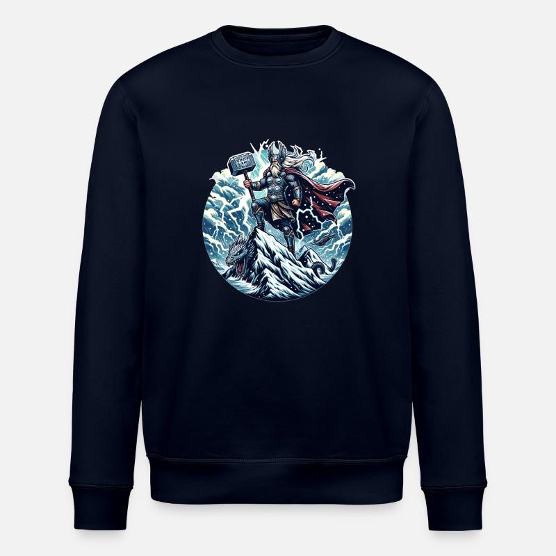 Der Gott des Donners - Stanley/Stella Unisex Bio-Sweatshirt ROLLER - Navy