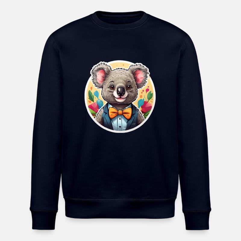 Lustiges Comic Koala - Stanley/Stella Unisex Bio-Sweatshirt ROLLER - Navy