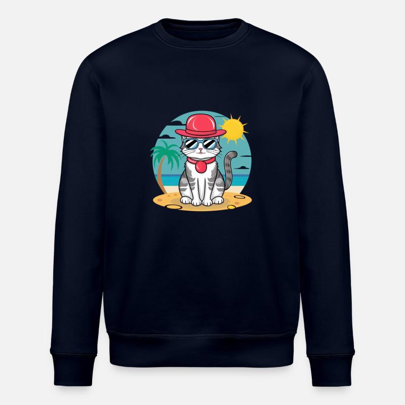 Sommer-Katze - Stanley/Stella Unisex Bio-Sweatshirt ROLLER - Navy