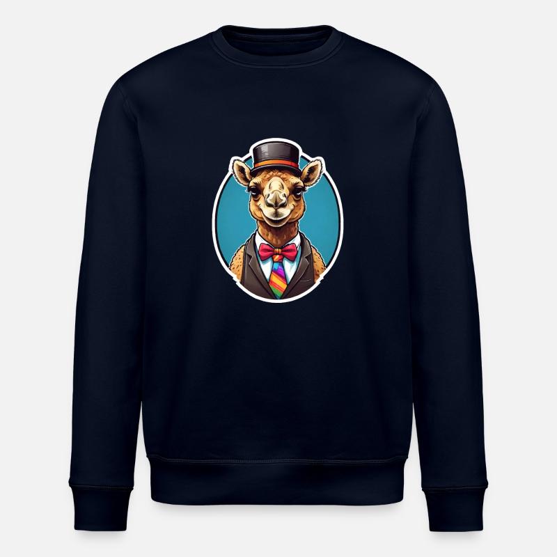 Funny Comic Camel - Sweat bio ROLLER Stanley/Stella Unisexe - marine