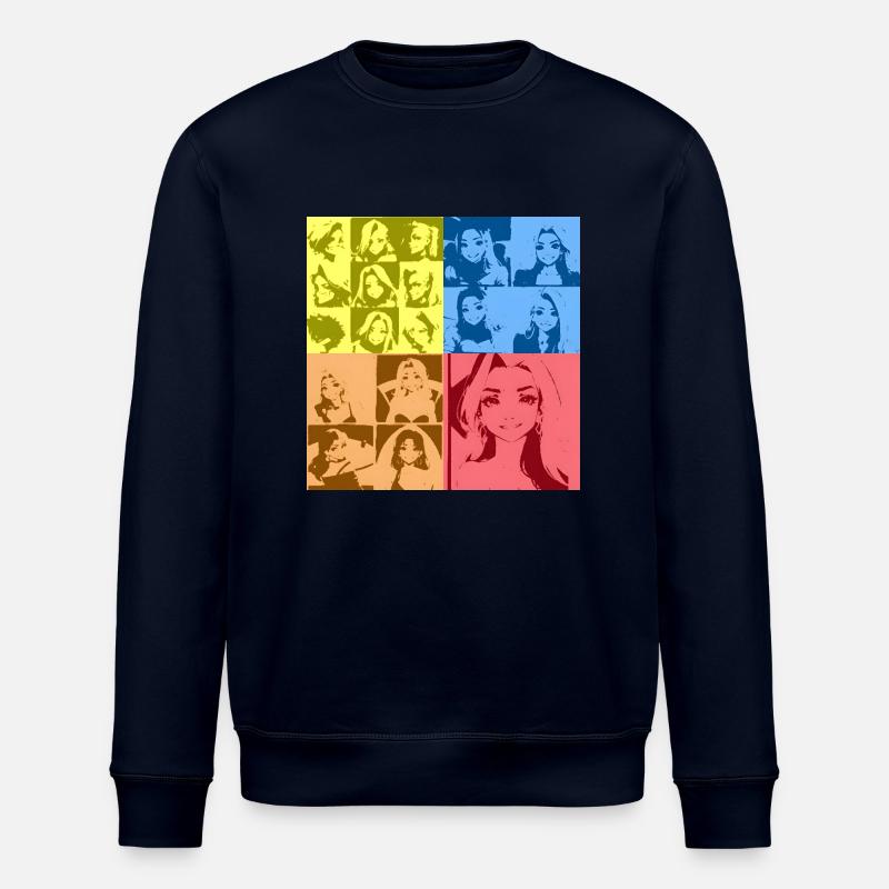 Daisy POPART - Stanley/Stella Unisex Bio-Sweatshirt ROLLER - Navy