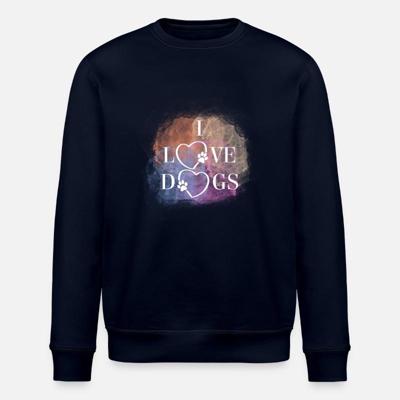 Ich liebe Hunde - Stanley/Stella Unisex Bio-Sweatshirt ROLLER - Navy