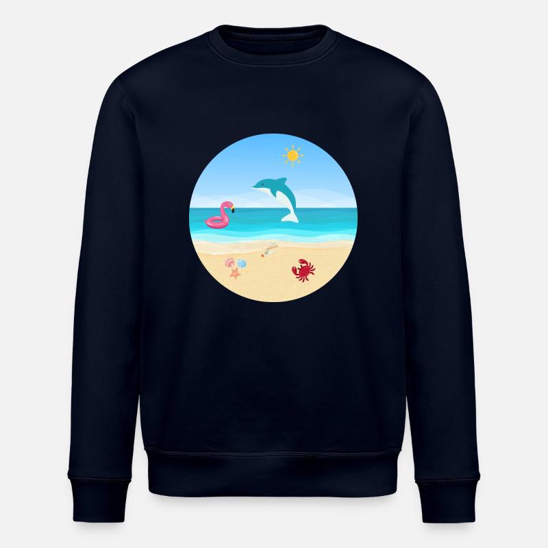 Conception de plage - Sweat bio ROLLER Stanley/Stella Unisexe - marine