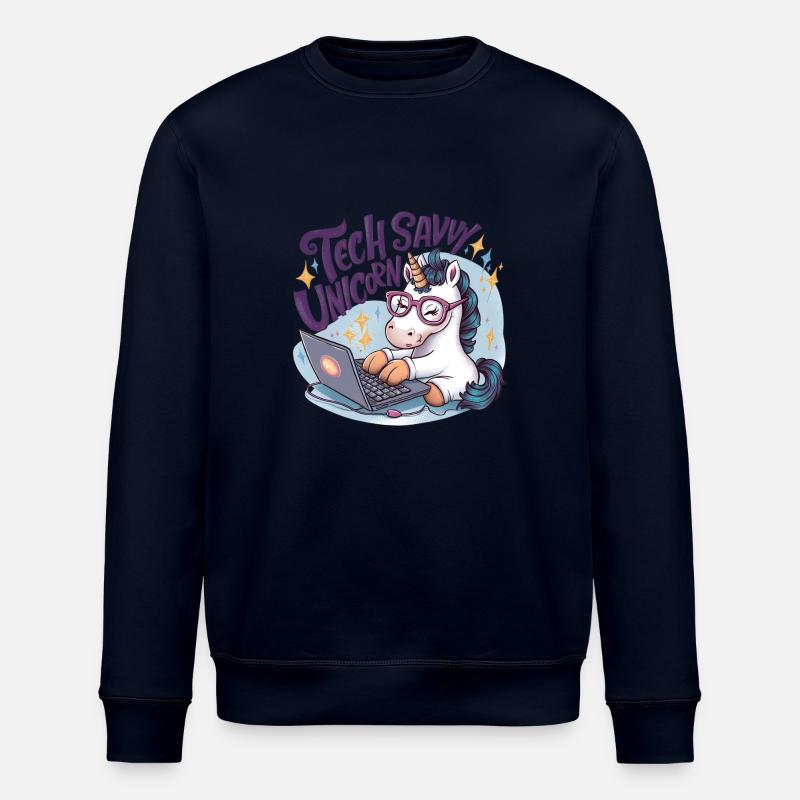 TECHNISCH VERSIERTES EINHORN - Stanley/Stella Unisex Bio-Sweatshirt ROLLER - Navy
