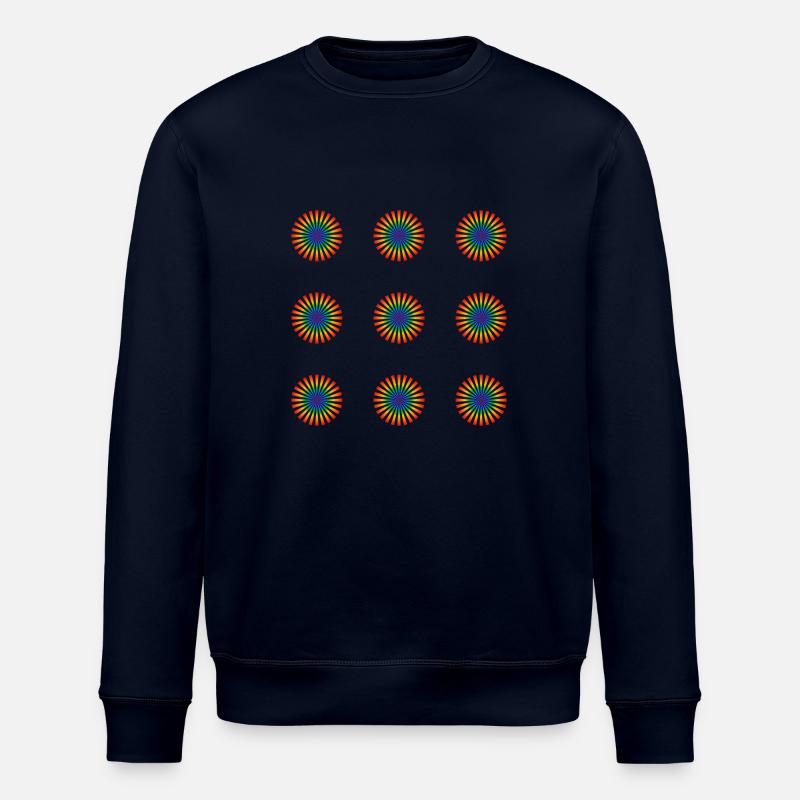 Regenbogen-Blumen - Stanley/Stella Unisex Bio-Sweatshirt ROLLER - Navy