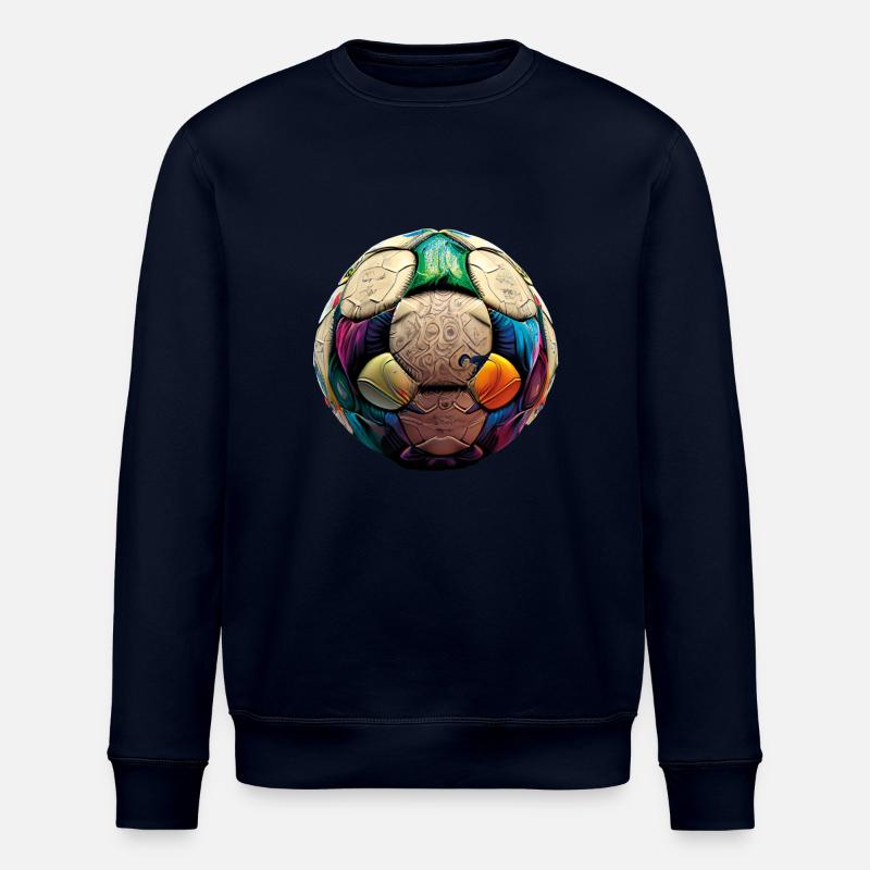 Fußball abstrakt - Stanley/Stella Unisex Bio-Sweatshirt ROLLER - Navy