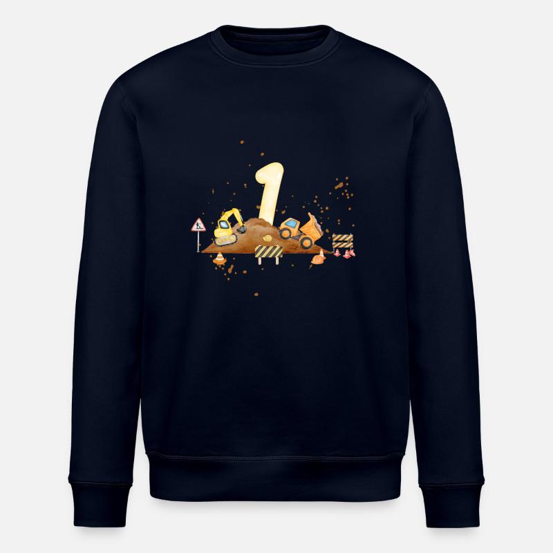 1st anniversary construction site - Stanley/Stella ROLLER Unisex Organic Sweatshirt - navy