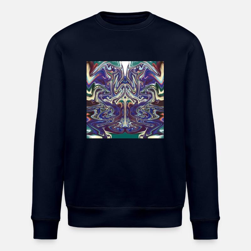 Abstrakte mit ein Stier Muster - Stanley/Stella Unisex Bio-Sweatshirt ROLLER - Navy