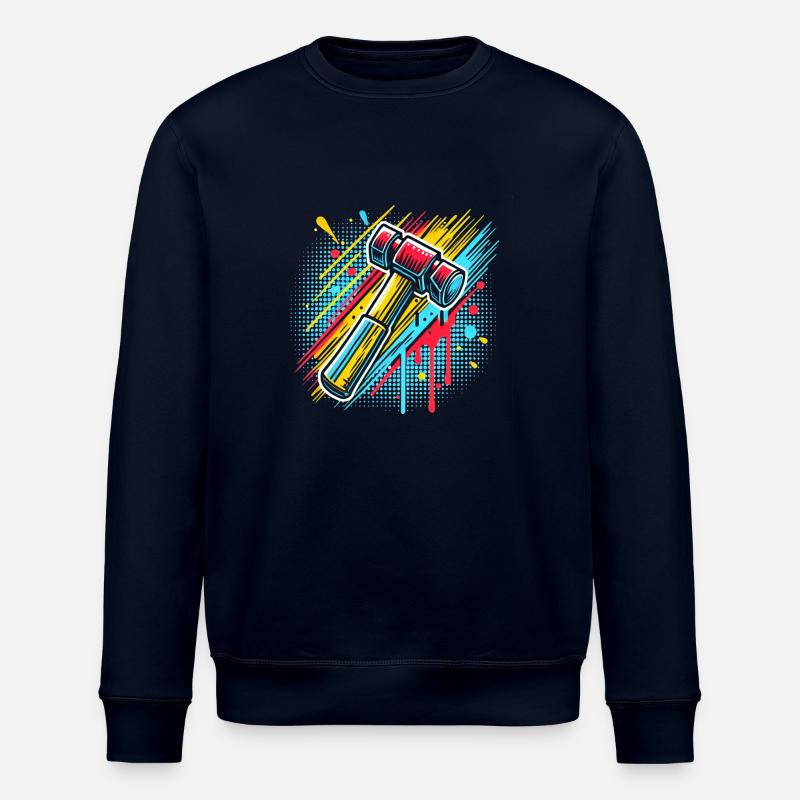 Hammer Typ Handwerker - Stanley/Stella Unisex Bio-Sweatshirt ROLLER - Navy