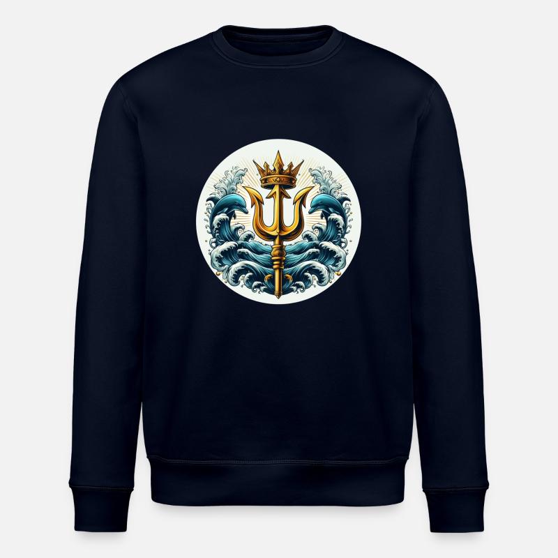 Symbole du trident - Sweat bio ROLLER Stanley/Stella Unisexe - marine