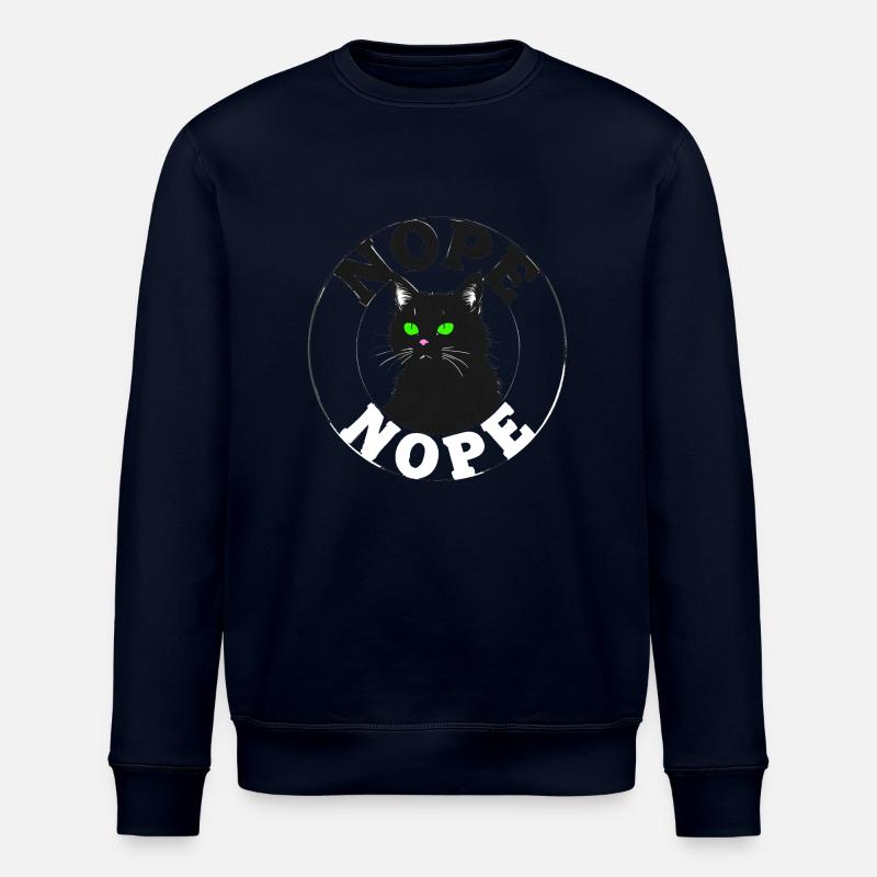Cat Nope 09077 - Stanley/Stella Unisex Bio-Sweatshirt ROLLER - Navy