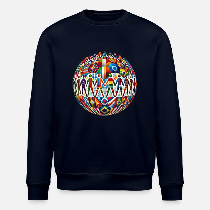 Unity in Diversity – Strong Together - Stanley/Stella ROLLER Unisex Organic Sweatshirt - navy