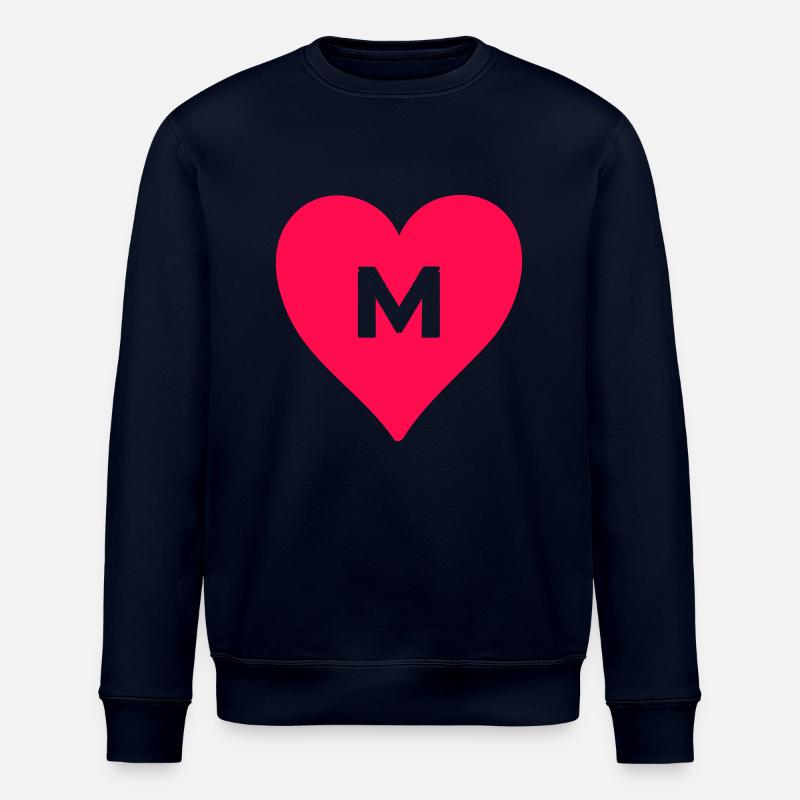 herz buchstabe M - Stanley/Stella Unisex Bio-Sweatshirt ROLLER - Navy