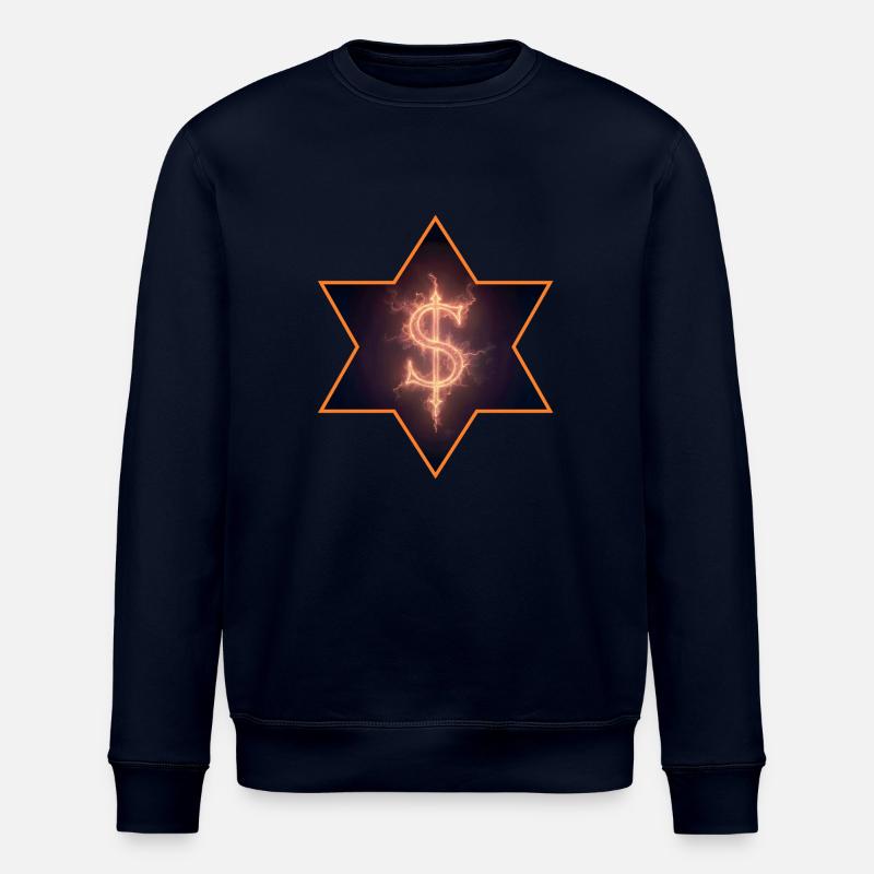 Brennendes Dollarzeichen - Stanley/Stella Unisex Bio-Sweatshirt ROLLER - Navy