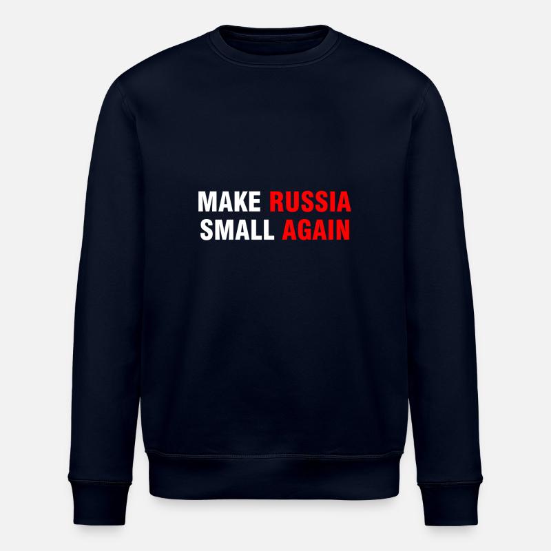 Make Russia Small Again - Stanley/Stella ROLLER Unisex Organic Sweatshirt - navy