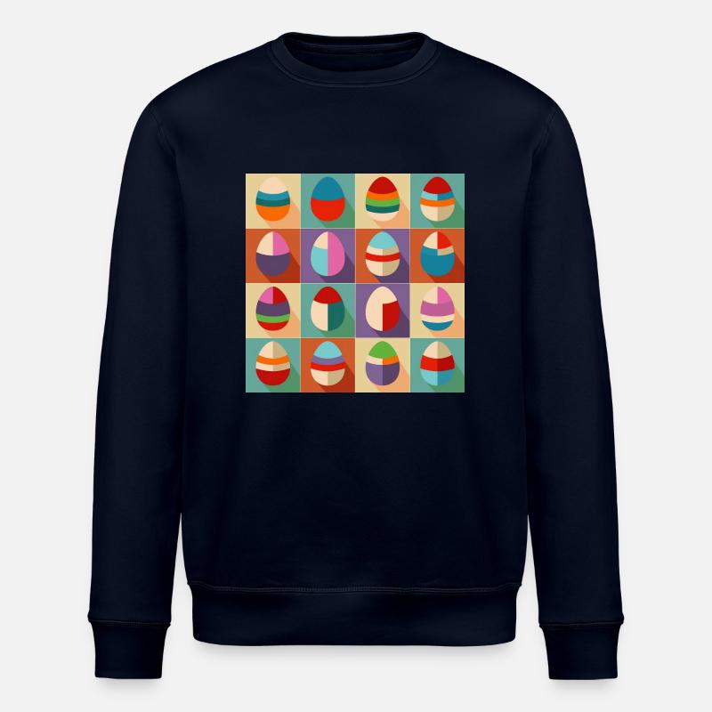 Ostereier Design No.09 - Stanley/Stella Unisex Bio-Sweatshirt ROLLER - Navy