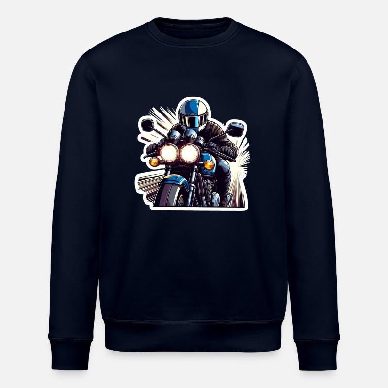 Retro Speed Biker - Stanley/Stella Unisex Bio-Sweatshirt ROLLER - Navy
