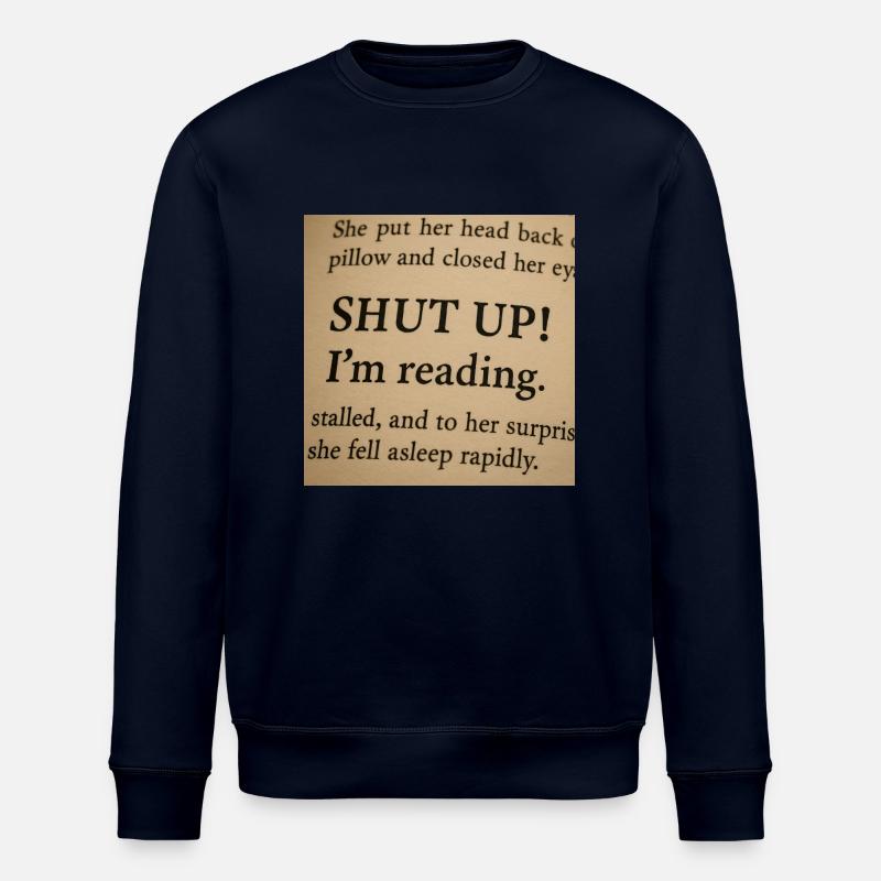 Leise! Ich lese! - Stanley/Stella Unisex Bio-Sweatshirt ROLLER - Navy