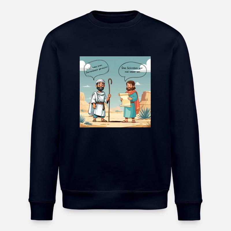 Der sprechende Dornenbusch - Stanley/Stella Unisex Bio-Sweatshirt ROLLER - Navy